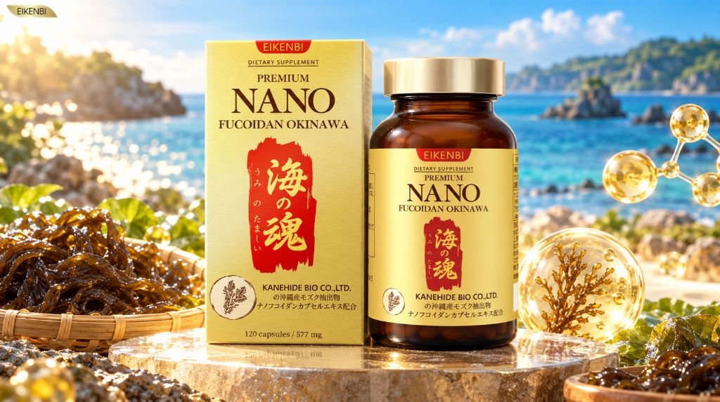 Viên uống phòng & hỗ trợ điều trị ung thư Nano Fucoidan Okinawa Kanehide Bio x Eikenbi
