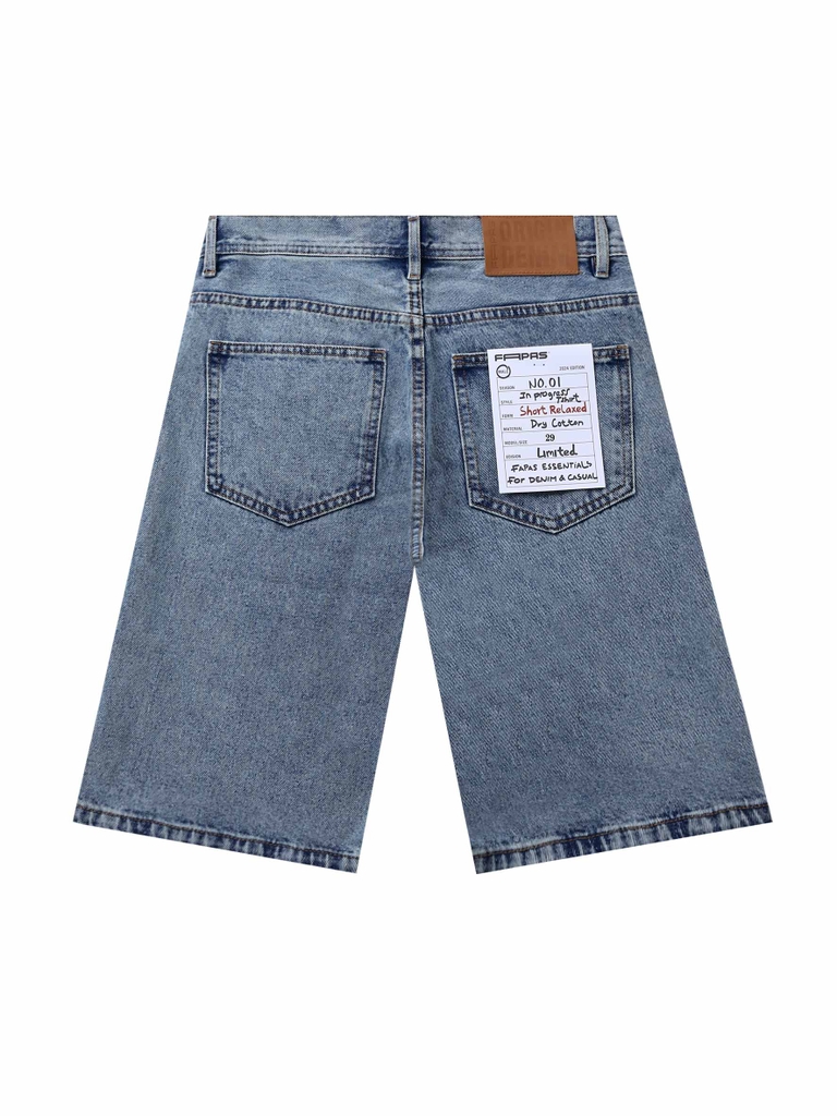 Quần Shorts Jean Straight Fit Table