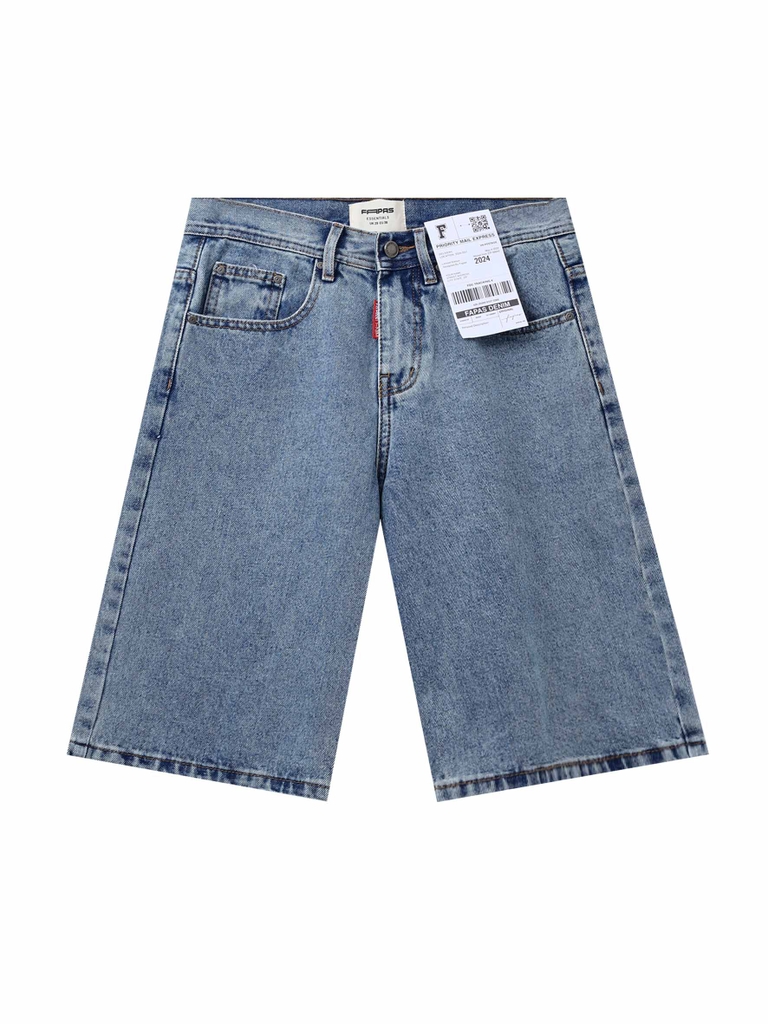 Quần Shorts Jean Straight Fit Table