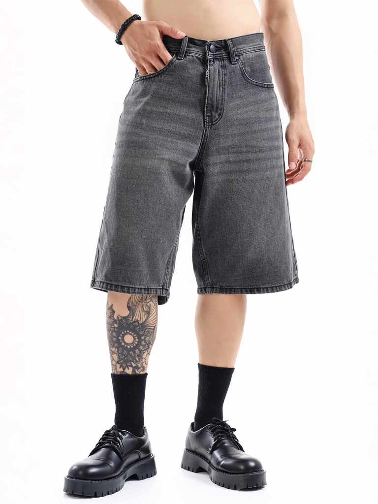 Quần Shorts Jean Straight Fit Table