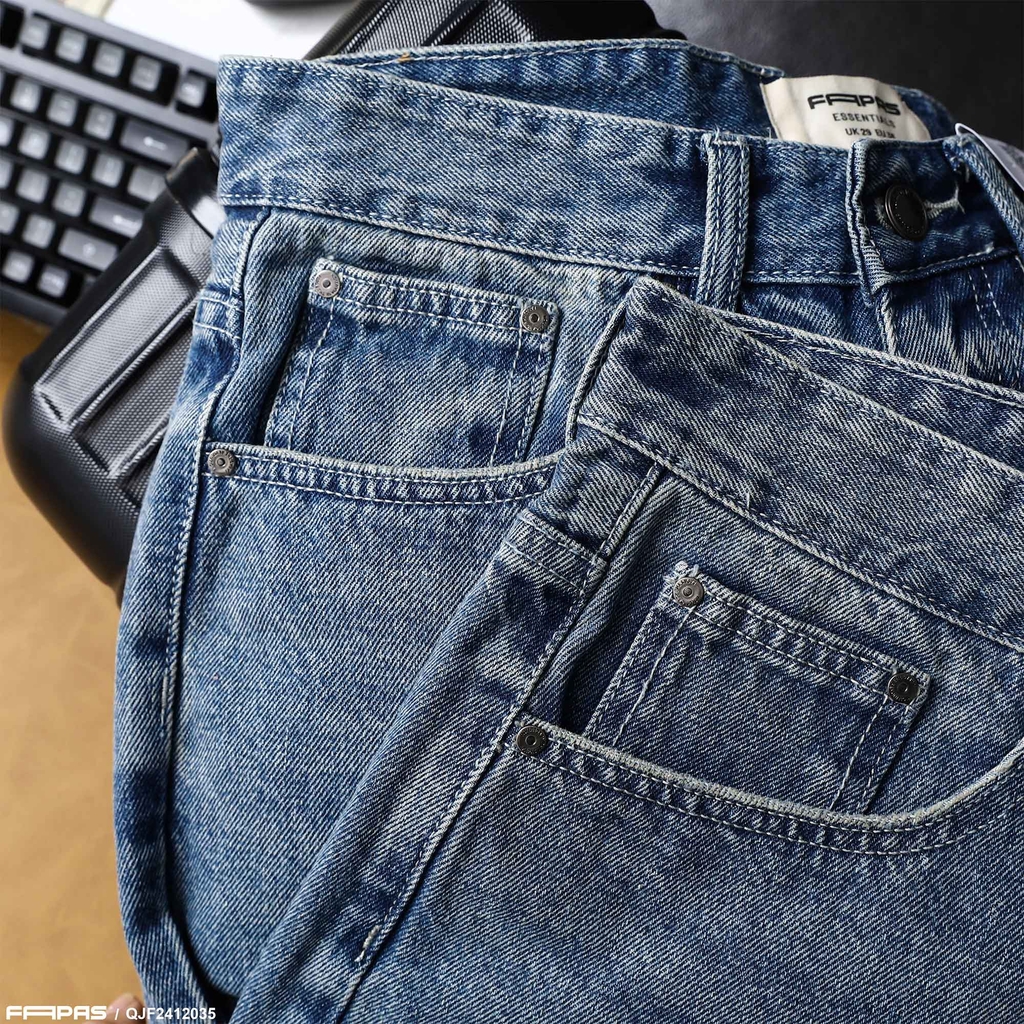 Quần Jean Fapas Crop Fit Rung