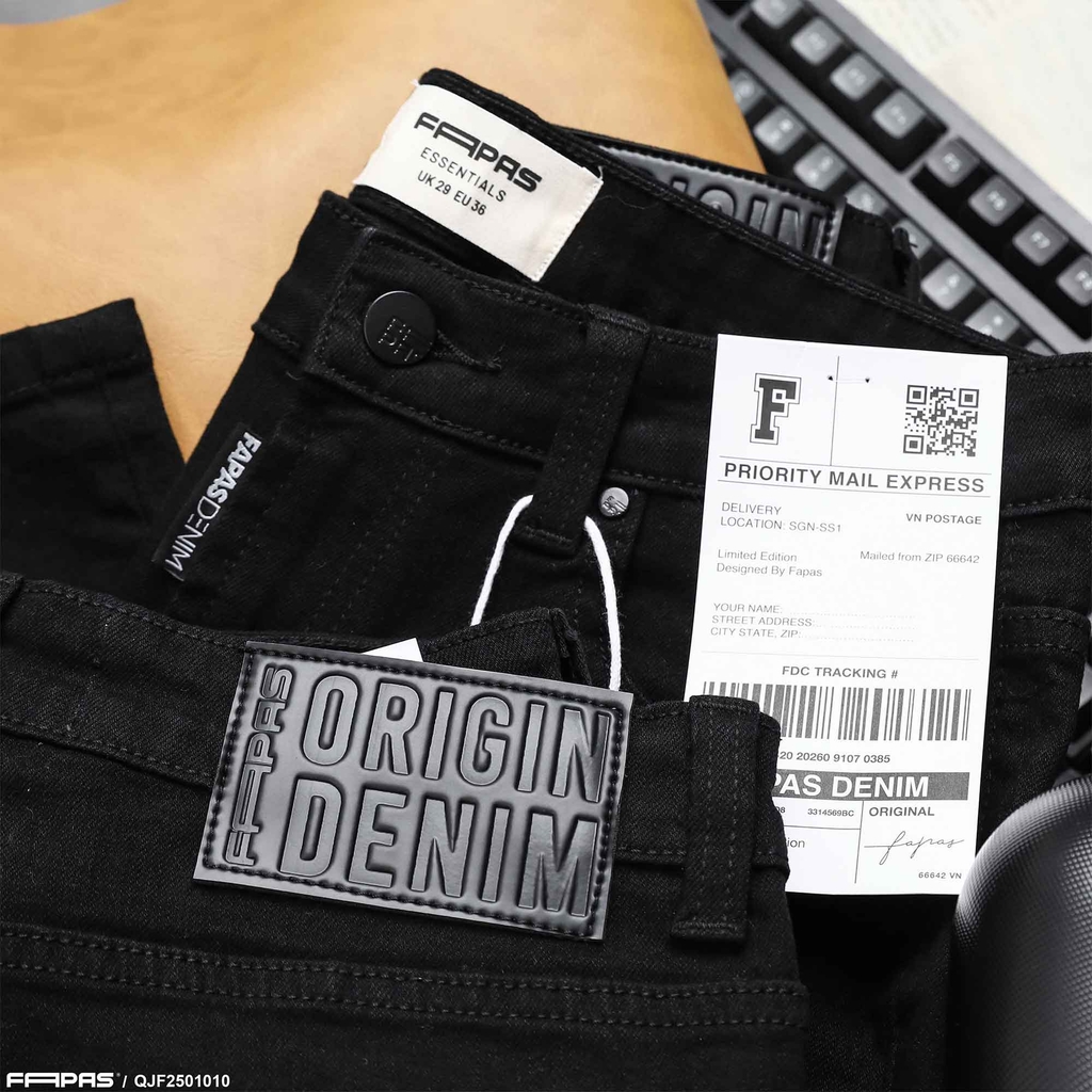 Quần Jean Fapas Slimfit Drill