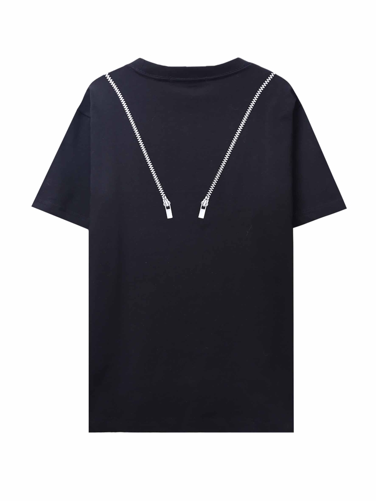 Áo Thun Ngắn Relaxed Zipper