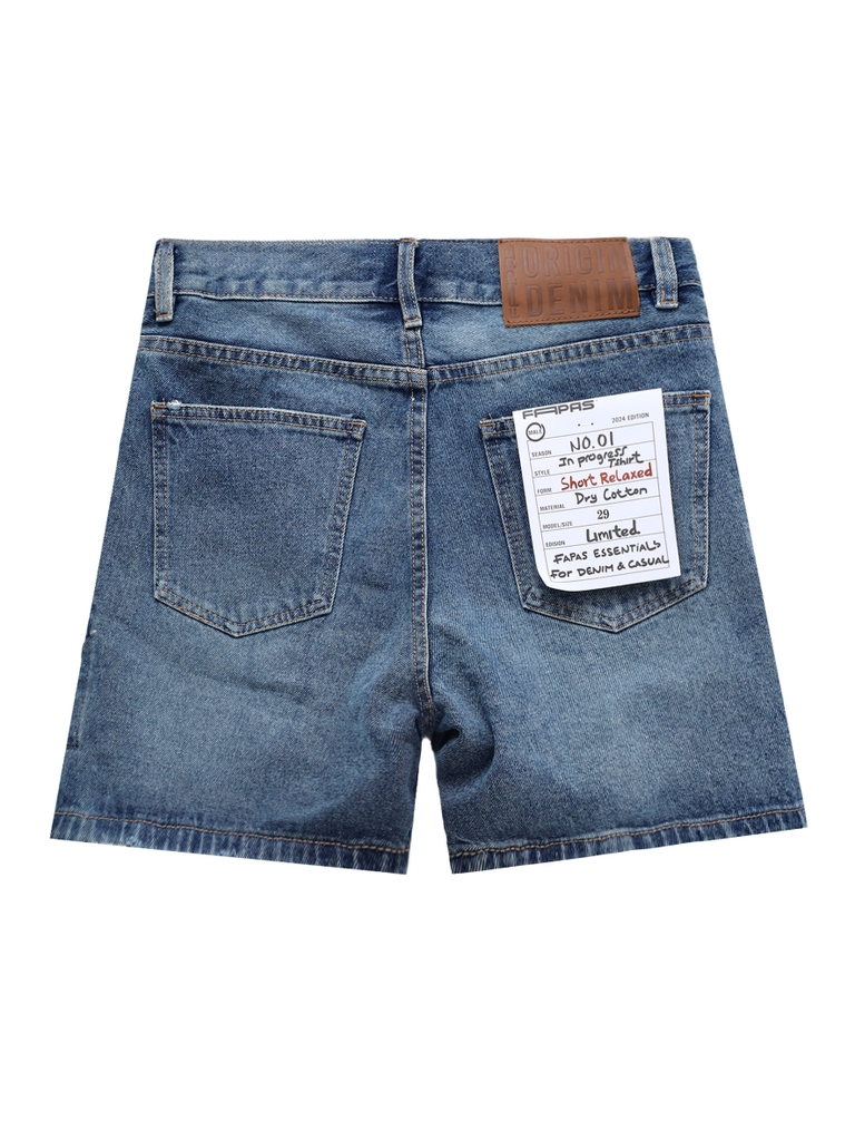 Quần Shorts Jean Relaxed Squash