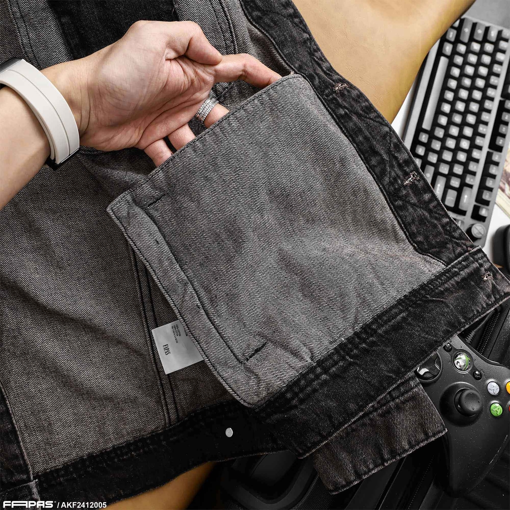 Áo Khoác Jean Fapas Relaxed Bio