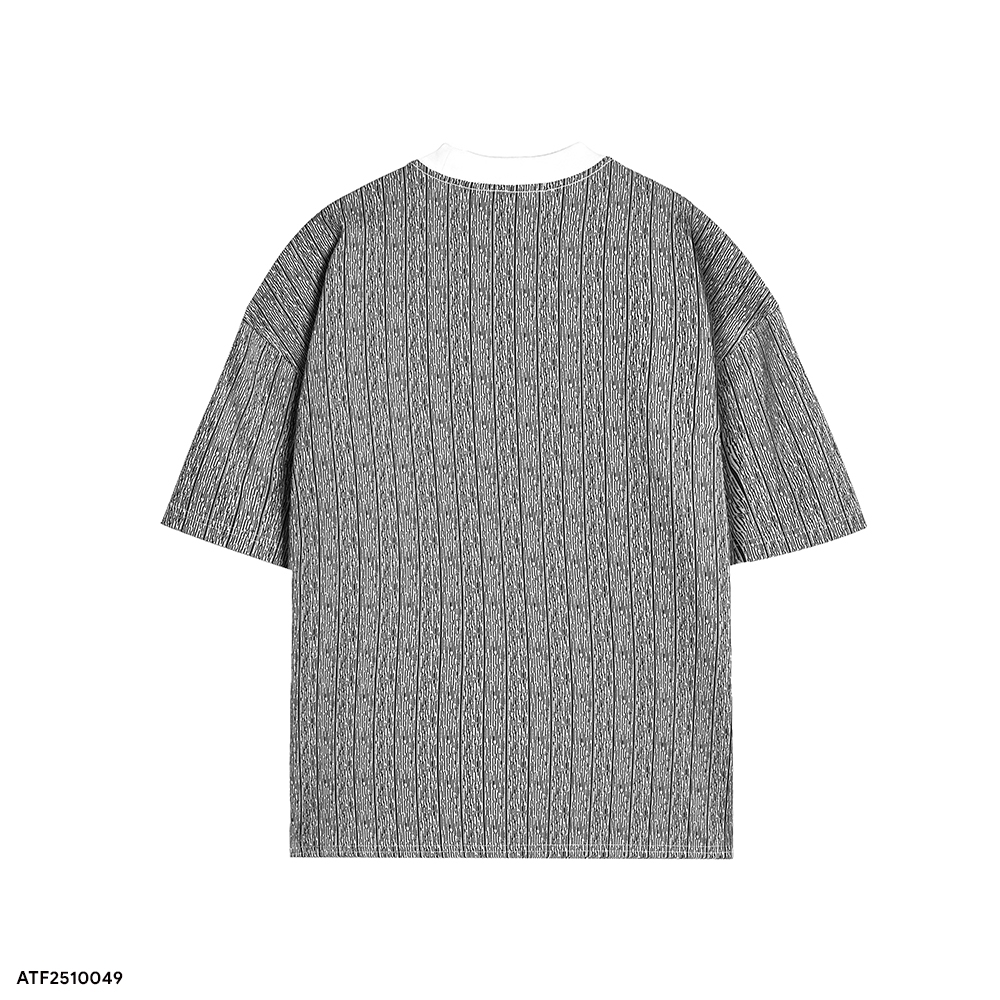 Áo Thun Fapas Boxy Jacquard