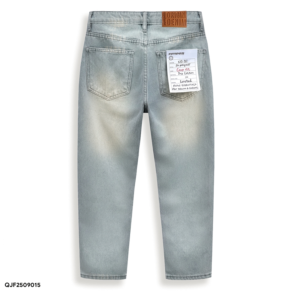 Quần Jeans Fapas Crop Fit Book