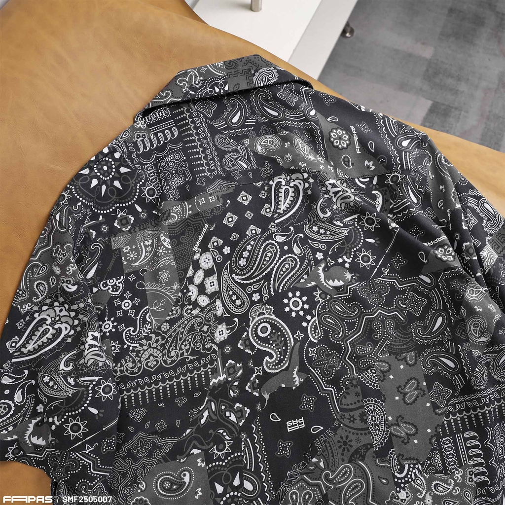 Sơ Mi Tay Ngắn Fapas Relaxed Brocade