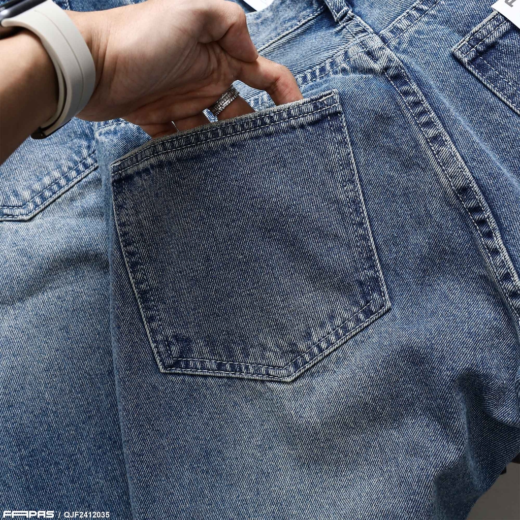 Quần Jean Fapas Crop Fit Rung