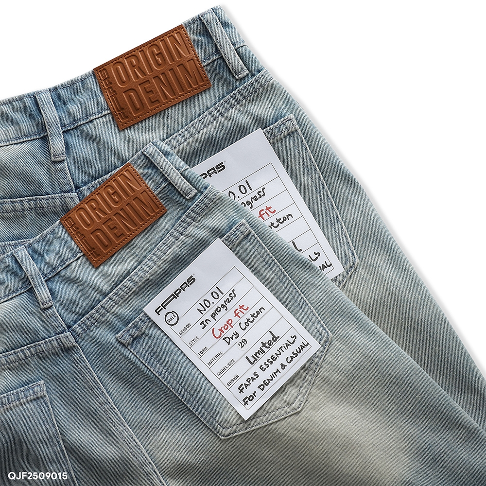 Quần Jeans Fapas Crop Fit Book