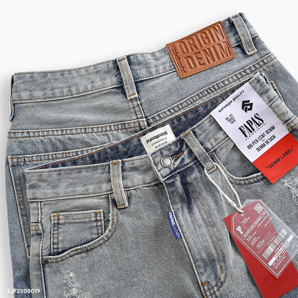 Shorts Jean Fapas Relaxed Growing