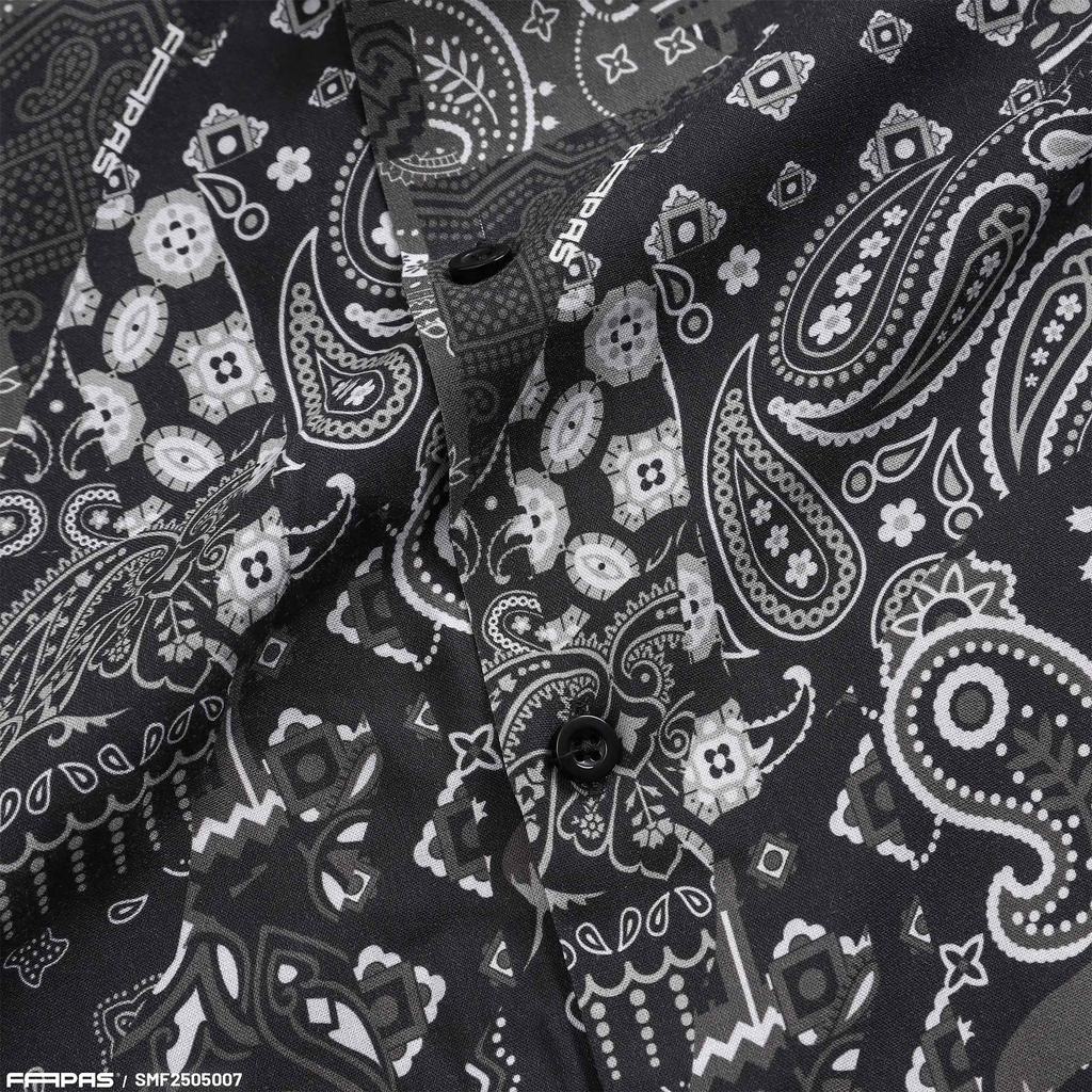 Sơ Mi Tay Ngắn Fapas Relaxed Brocade