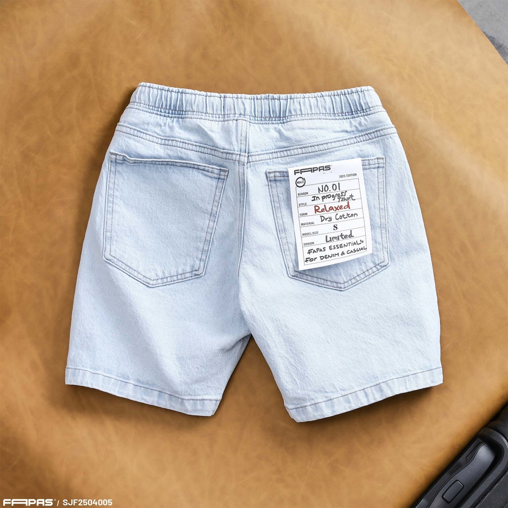 Short Jean Fapas Relaxed Pink