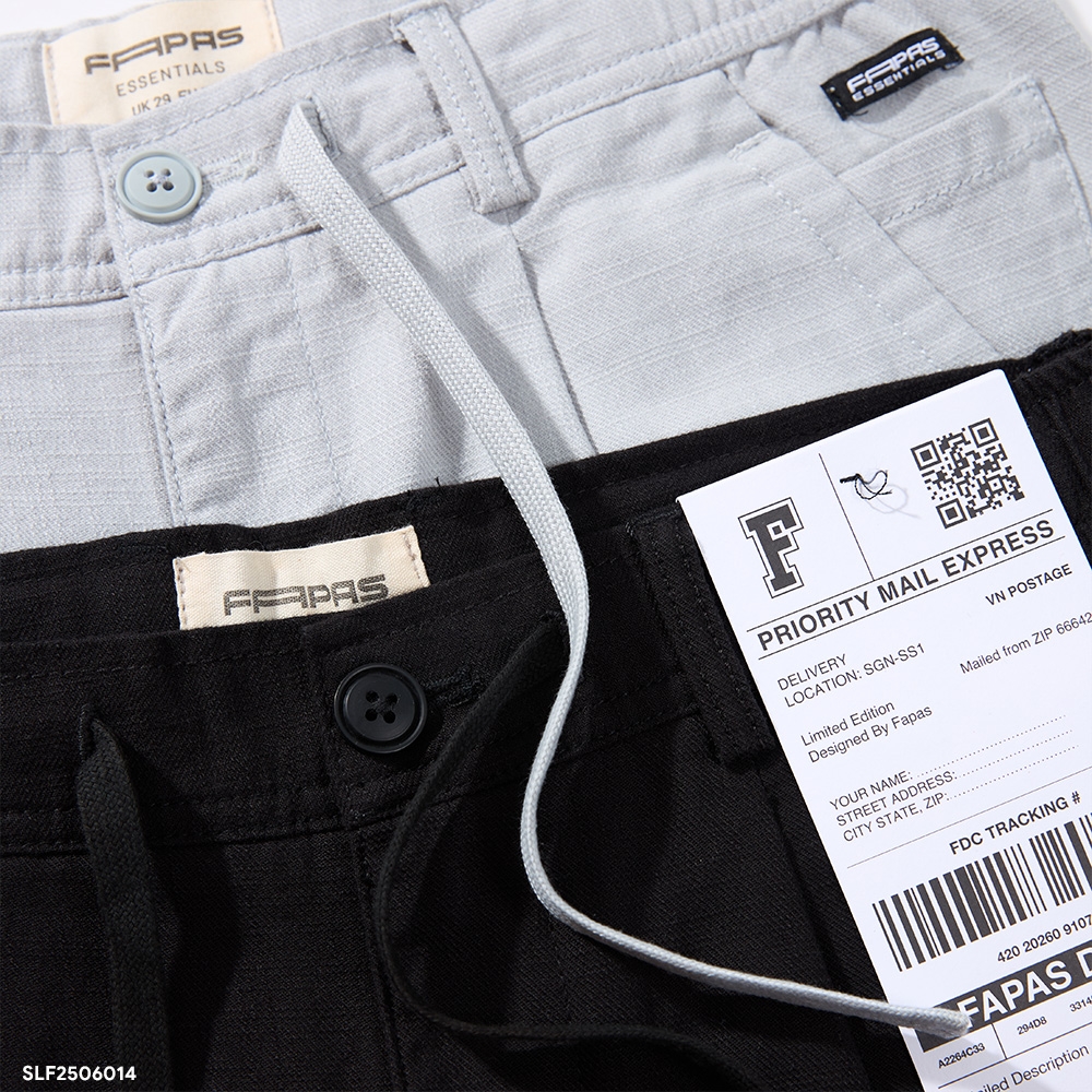 Shorts Linen Fapas Relaxed Hidden