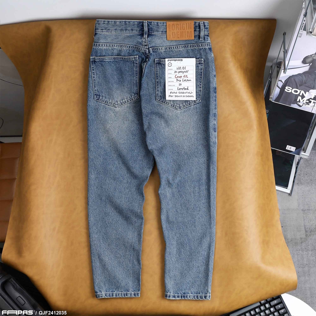 Quần Jean Fapas Crop Fit Rung