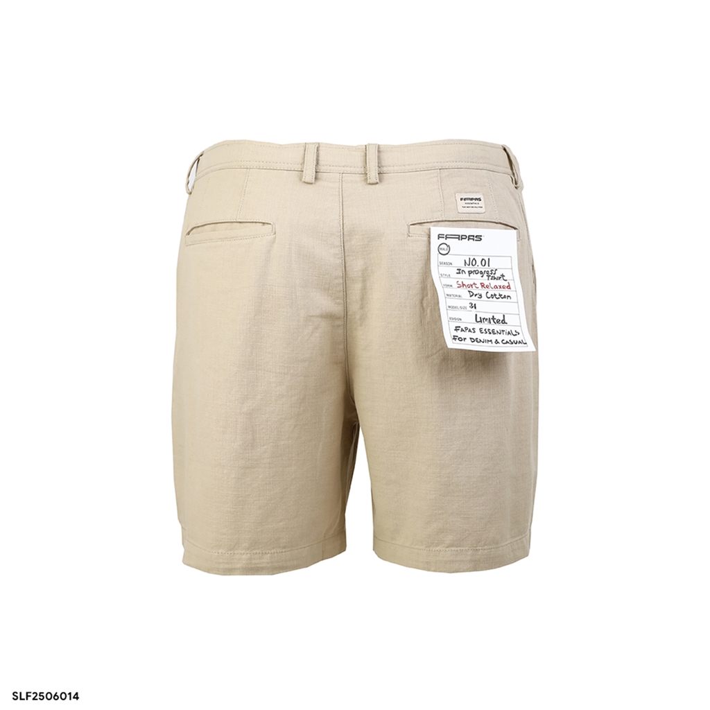 Shorts Linen Fapas Relaxed Hidden