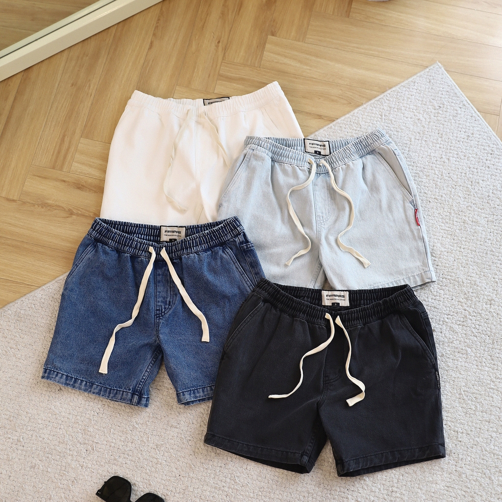 Quần Shorts Jean Relaxed Pick