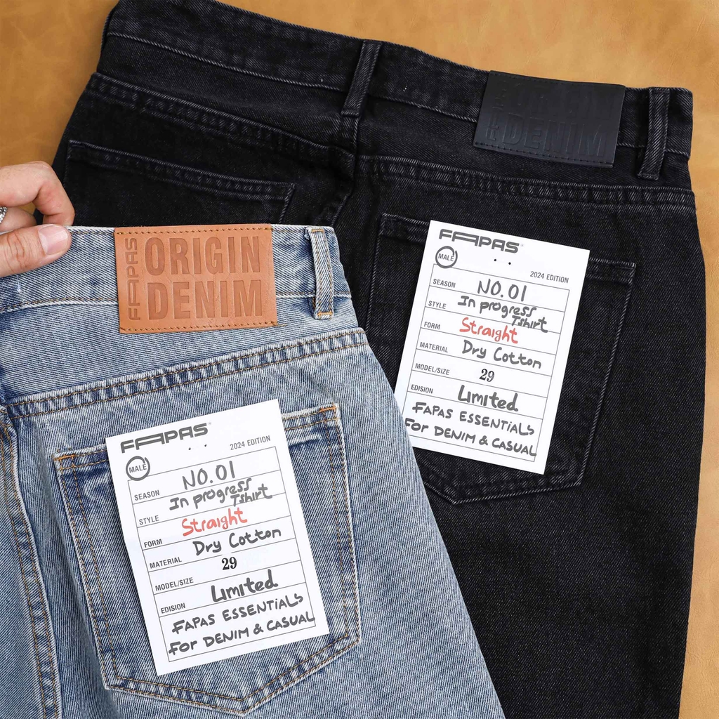 Quần Jean Fapas Straight Gang