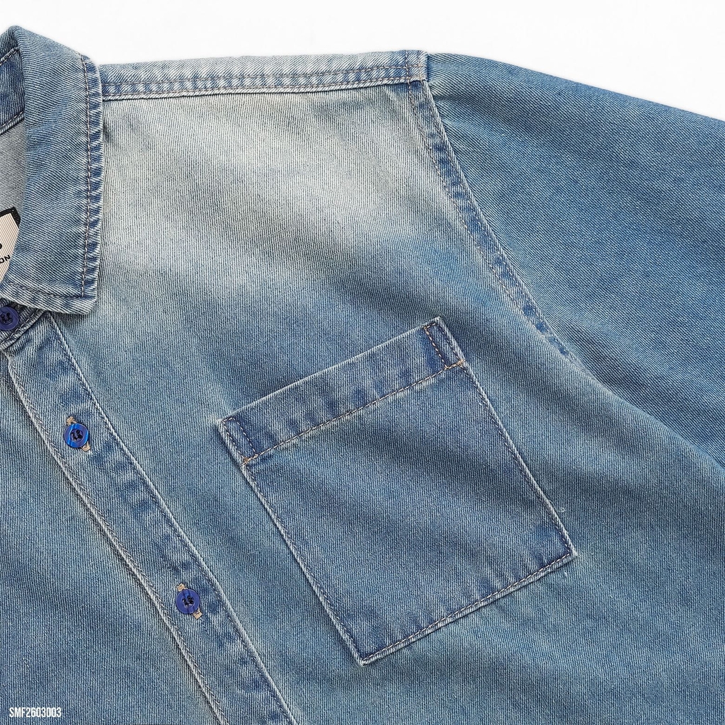 Sơ Mi Tay Ngắn Jean Fapas Boxy Dream