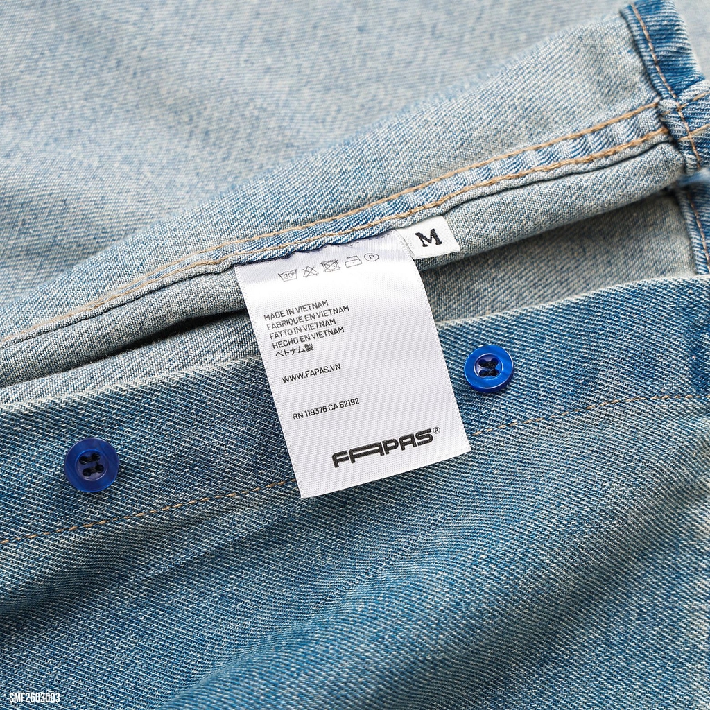 Sơ Mi Tay Ngắn Jean Fapas Boxy Dream