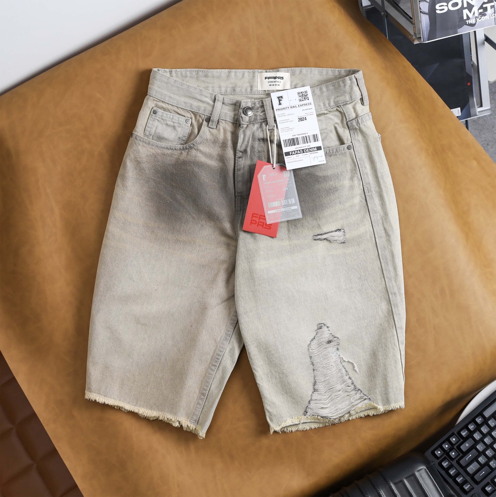 Shorts Jean Fapas Straight Fit Pillow
