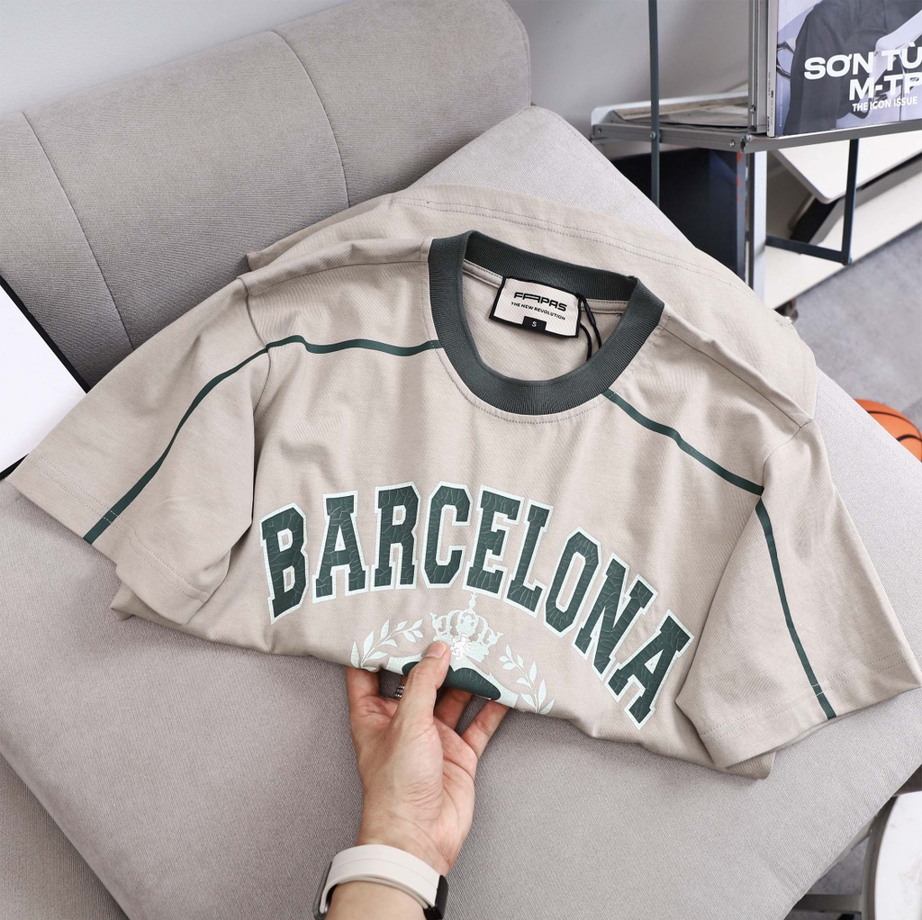 Áo Thun Ngắn Relaxed Barca