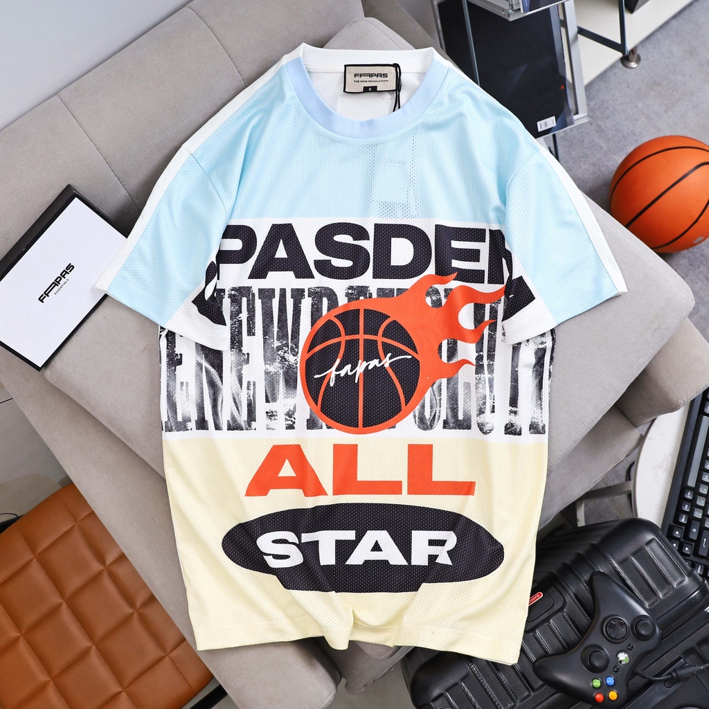 Áo Thun Ngắn Mesh Relaxed Fire