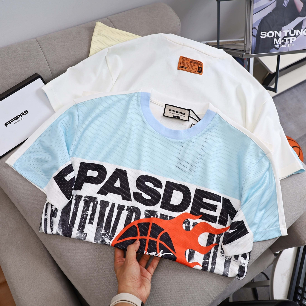 Áo Thun Ngắn Mesh Relaxed Fire