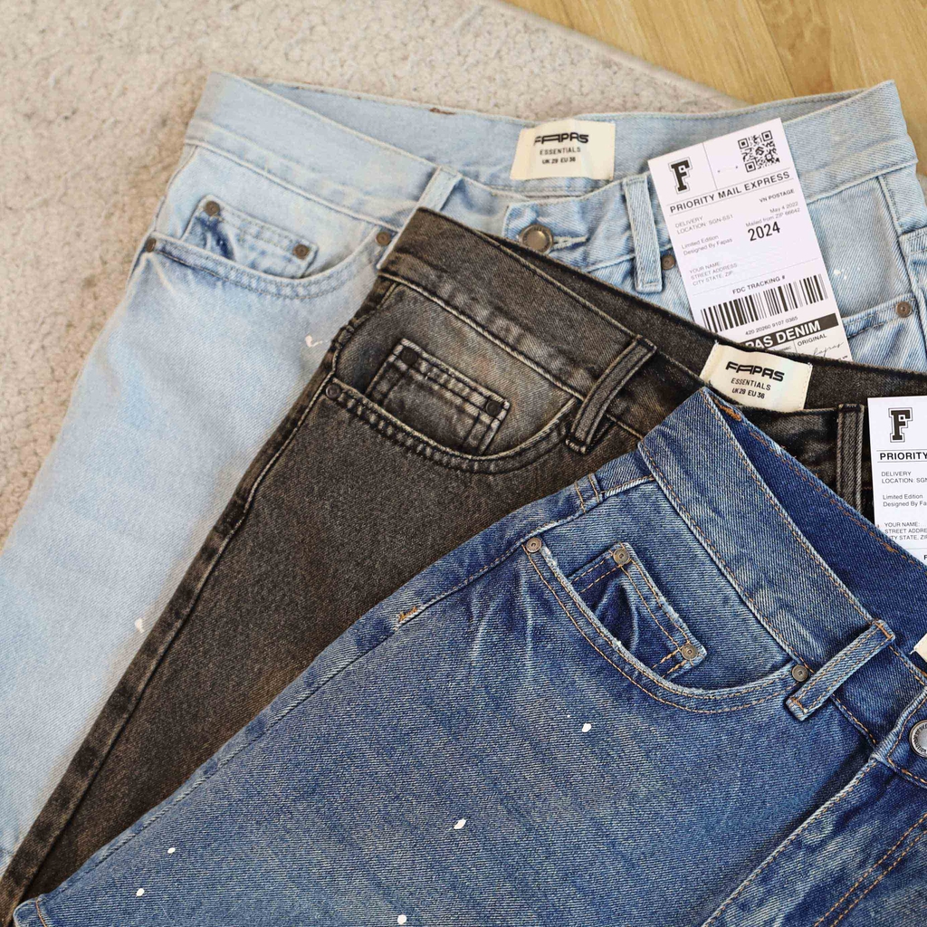 Quần Shorts Jean Relaxed Squash