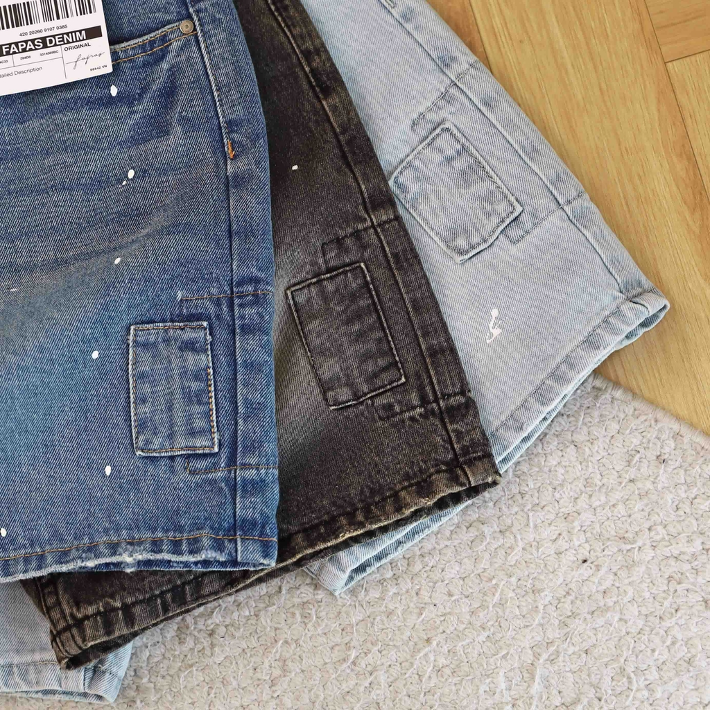 Quần Shorts Jean Relaxed Squash