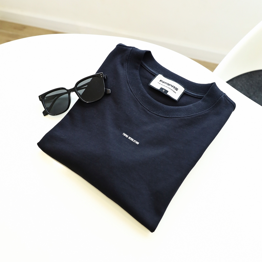 Áo Thun Ngắn Relaxed Zipper