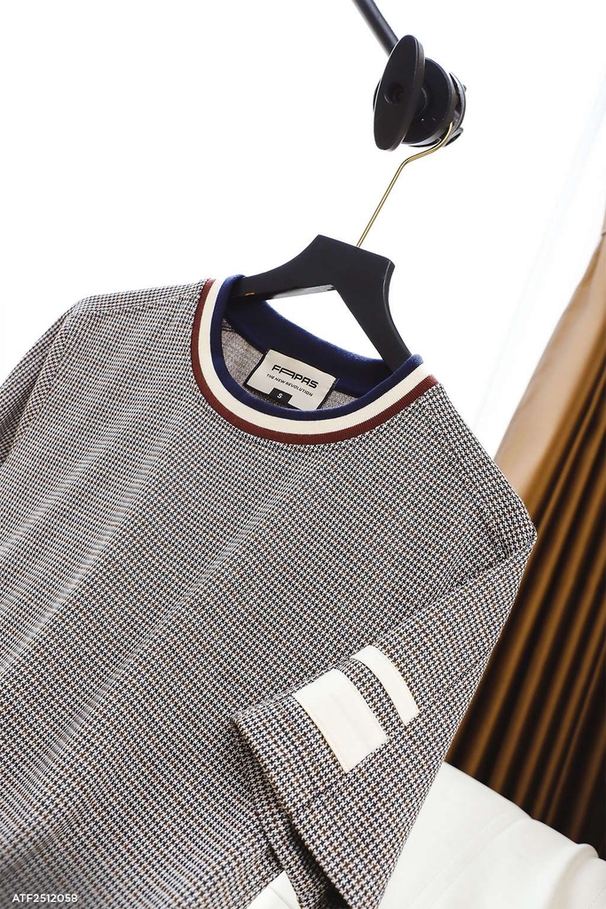 Áo Thun Fapas Regular Herringbone