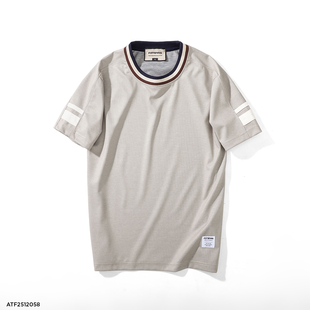 Áo Thun Fapas Regular Herringbone