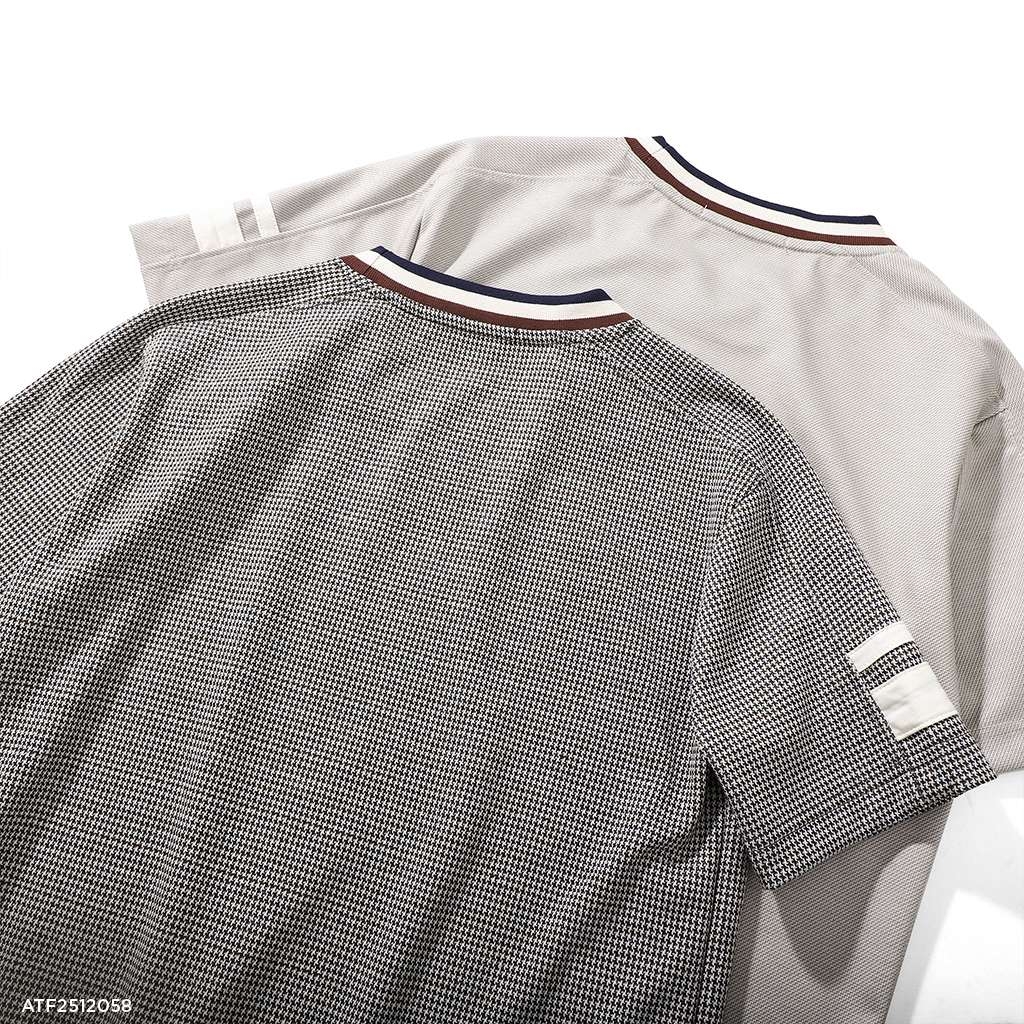 Áo Thun Fapas Regular Herringbone