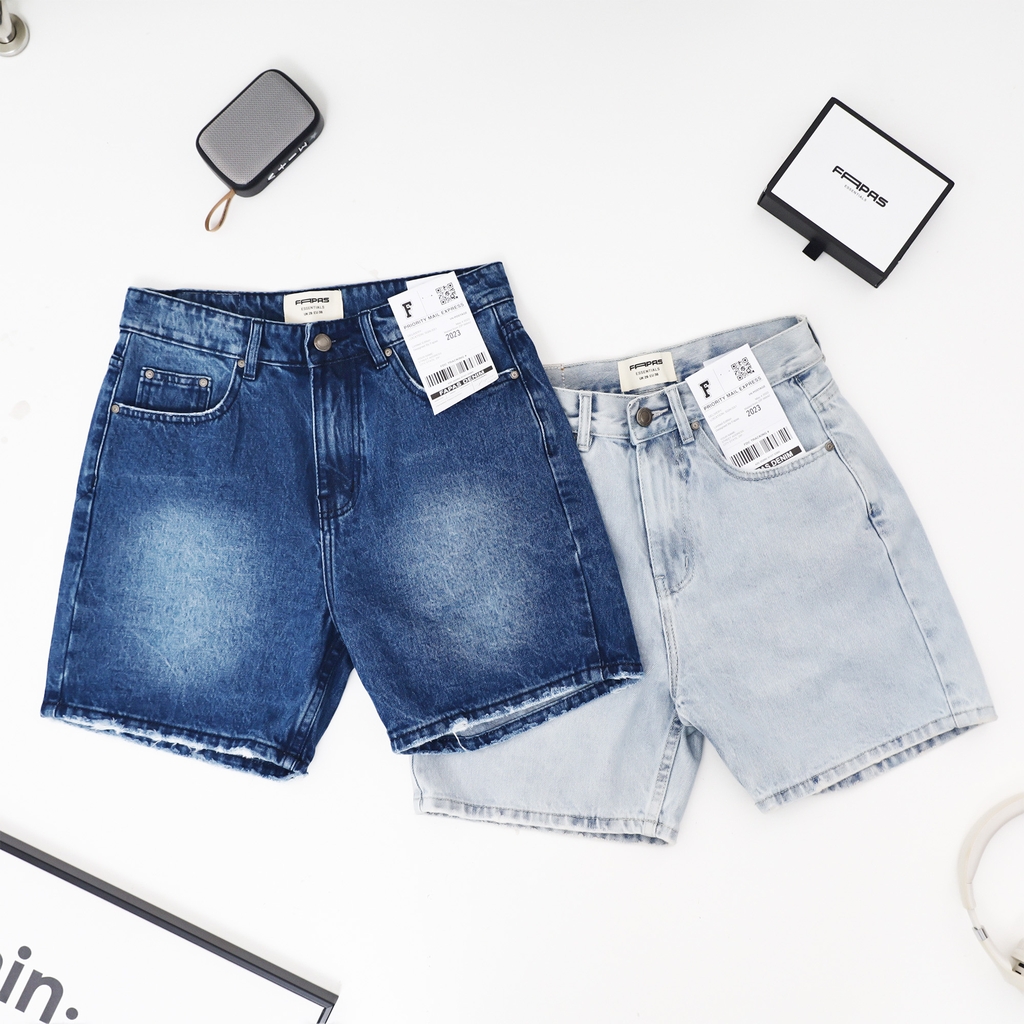 Quần Shorts Jean Relaxed Ruber