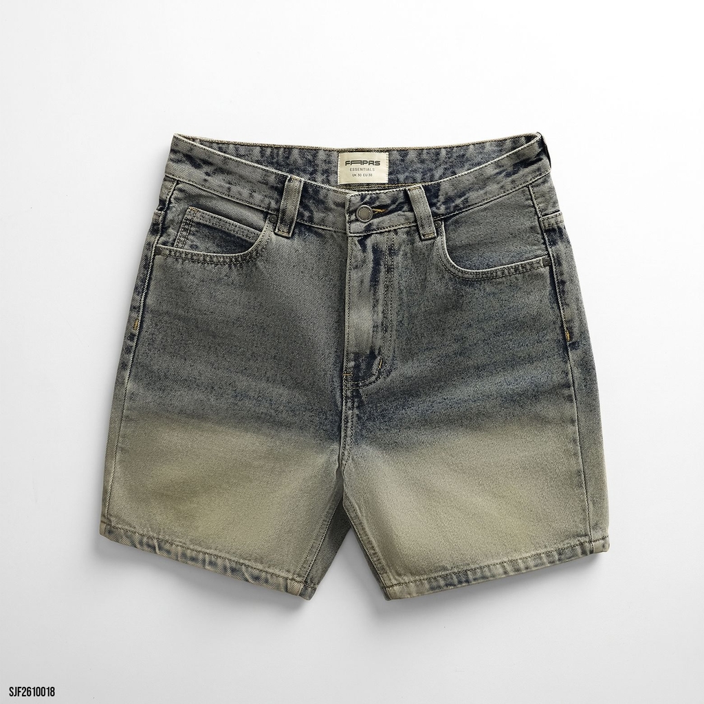 Shorts Jean Fapas Relaxed Ombre