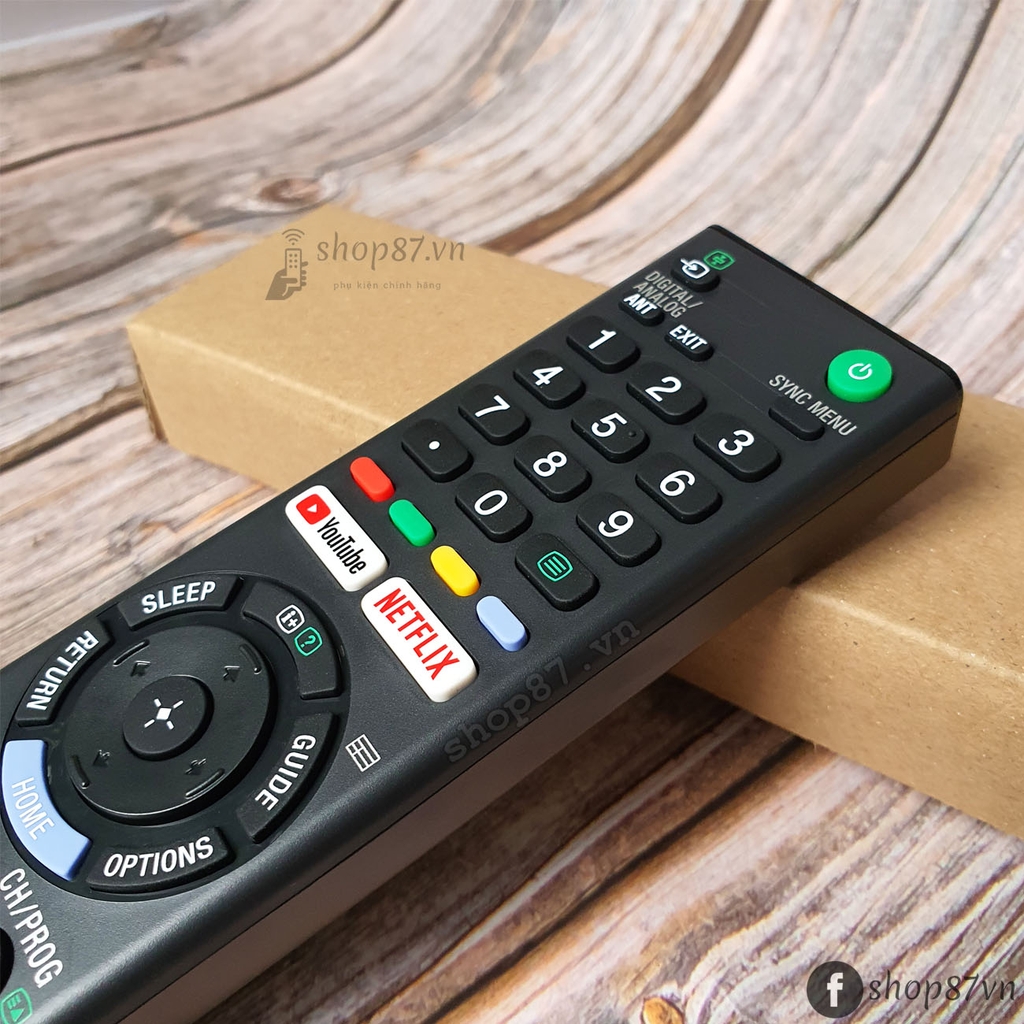 Điều khiển tv Sony RMTTX300P chính hãng dành cho tv 4K smart Shop87.vn