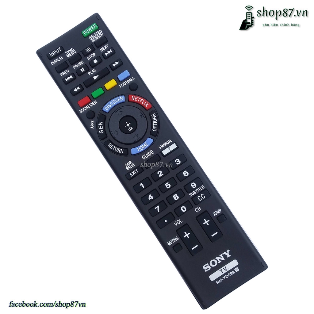 Remote điều khiển tivi Sony thay thế RM-GD033 Shop87.vn - Phụ kiện ...