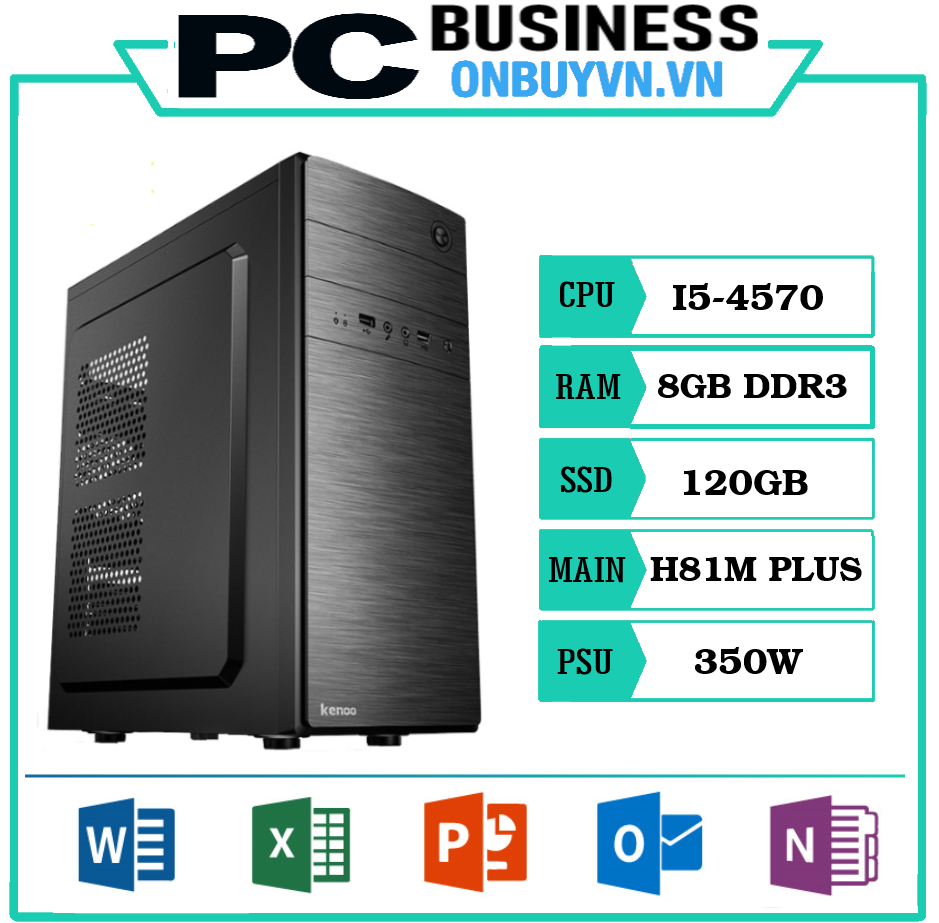 ONBUY-PC-VĂN PHÒNG | CPU I5 4570 | SSD 120G | RAM 8G