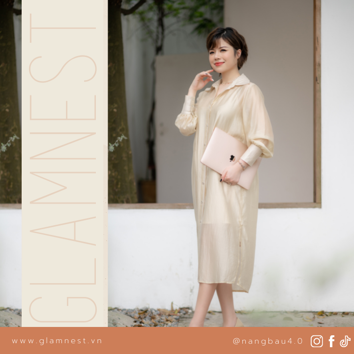 Hebe Dress (Váy sơmi tơ Nhật)