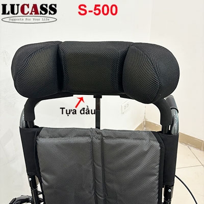 Xe lăn điện ngả lưng Lucass S-500 pin lithium, phanh tự động Y TẾ THÁI HƯNG