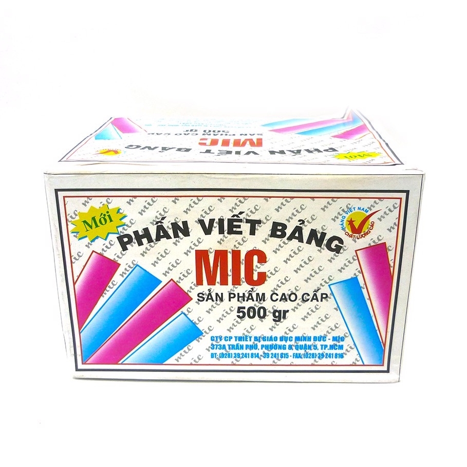 Hộp 100 Viên Phấn Trắng Bụi Thạch Cao Mic - 500G | Calaco