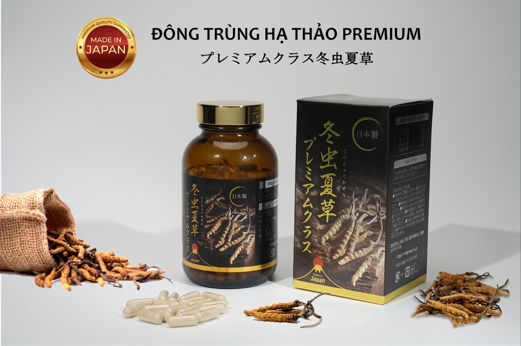 ĐÔNG TRÙNG HẠ THẢO PREMIUM CAO CẤP NỘI ĐỊA NHẬT BẢN