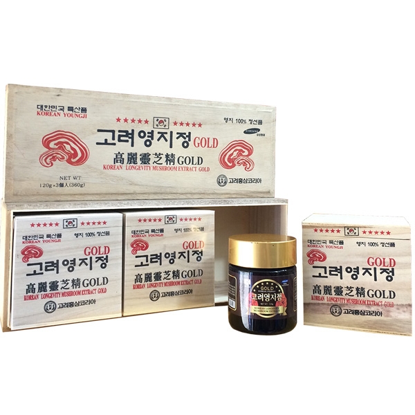 Cao linh chi Hàn Quốc hộp gỗ 360g (120g x 3 lọ)