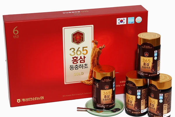 Cao Hồng Sâm Đông Trùng Hạ Thảo 365 Gold - 4 lọ