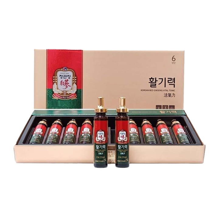 Nước hồng sâm KGC – Hwal Gi Ruk Hàn Quốc hộp 20ml×10 ống sang trọng