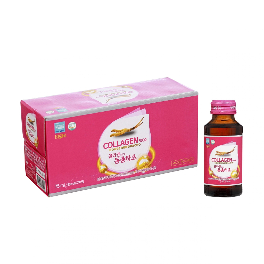 Nước Uống Collagen Đông Trùng Hạ Thảo Biok (10chai)