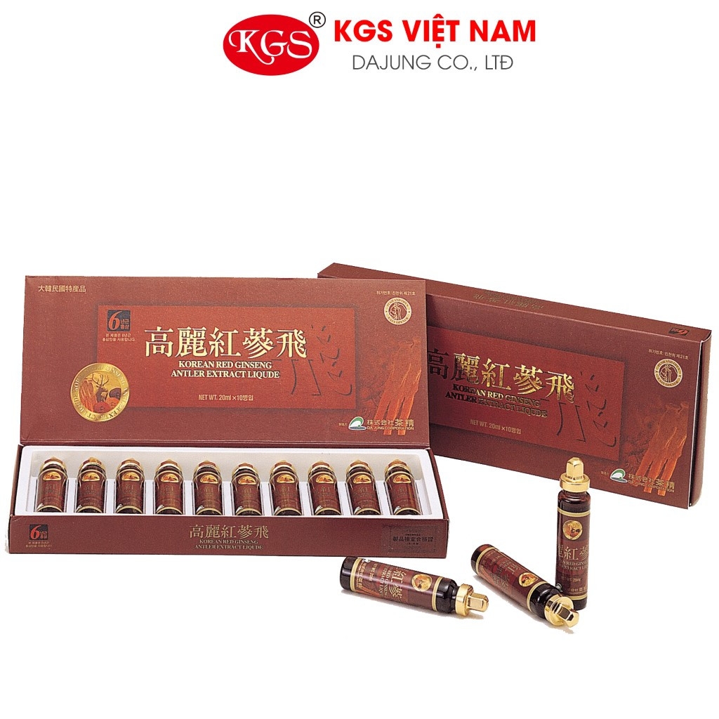 Nước Sâm Nhung Hươu KGS 200ml (10 tuýp)