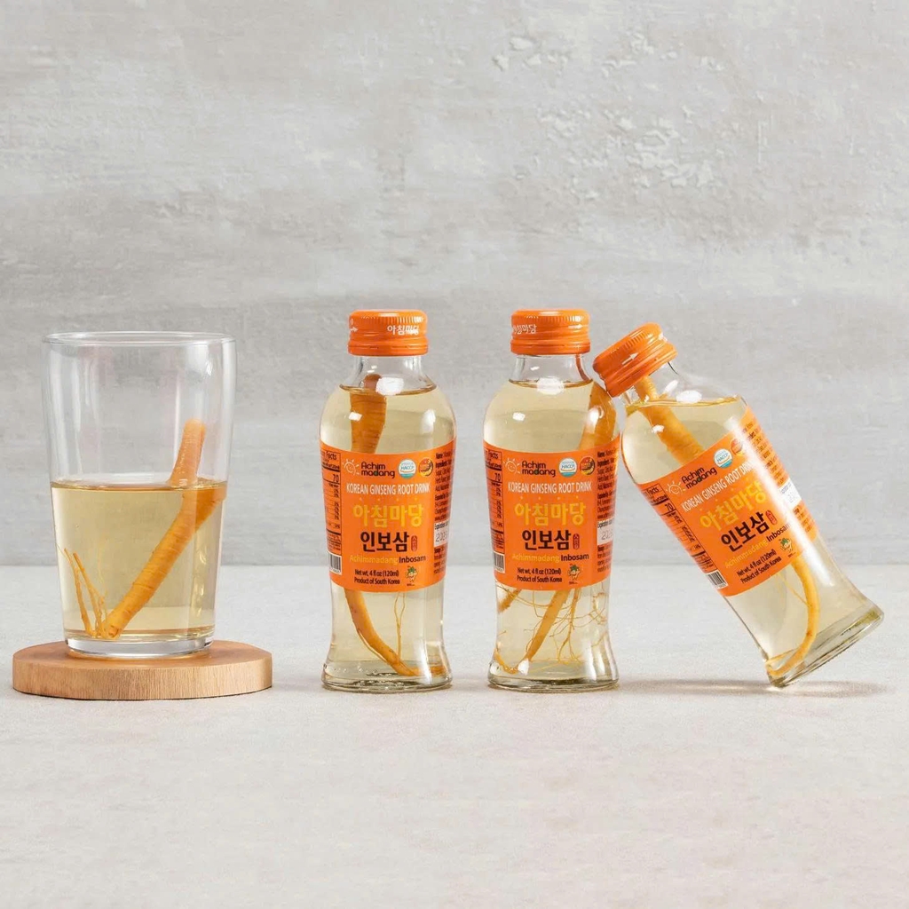 Nước Sâm Có Củ Archimmadang Hộp 10 chai * 120ml - Inbosam Biok Korea Root Drink