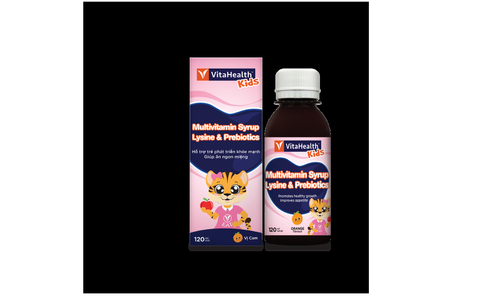 VitaHealth Multivitamin Syrup Lysine & Prebiotics Thuốc Việt